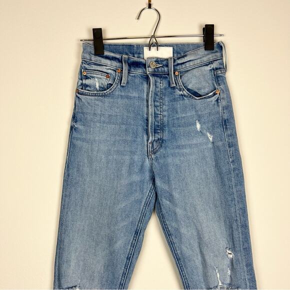 MOTHER Superior The Tripper Ankle Jeans Misbeliever Distressed Size 24 - Picture 4 of 16